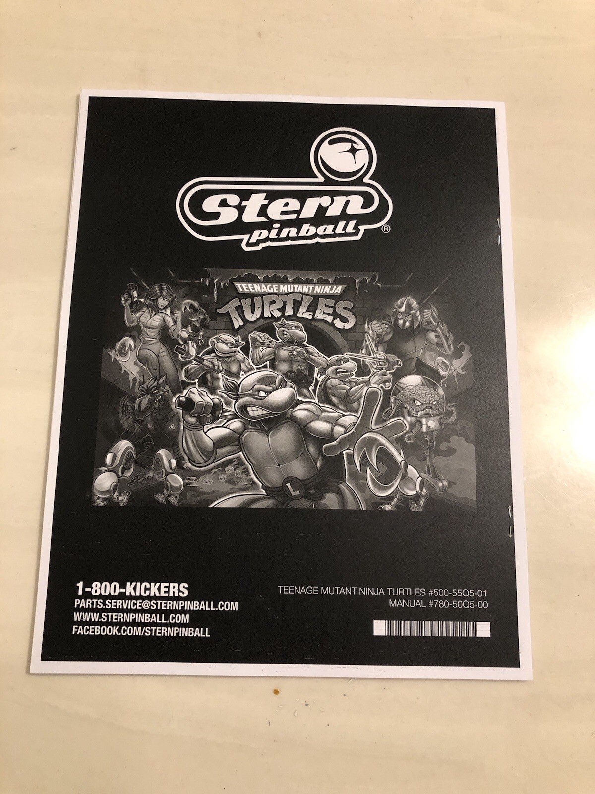 TEENAGE MUTANT NINJA TURTLES Service Manual by STERN PINBALL
