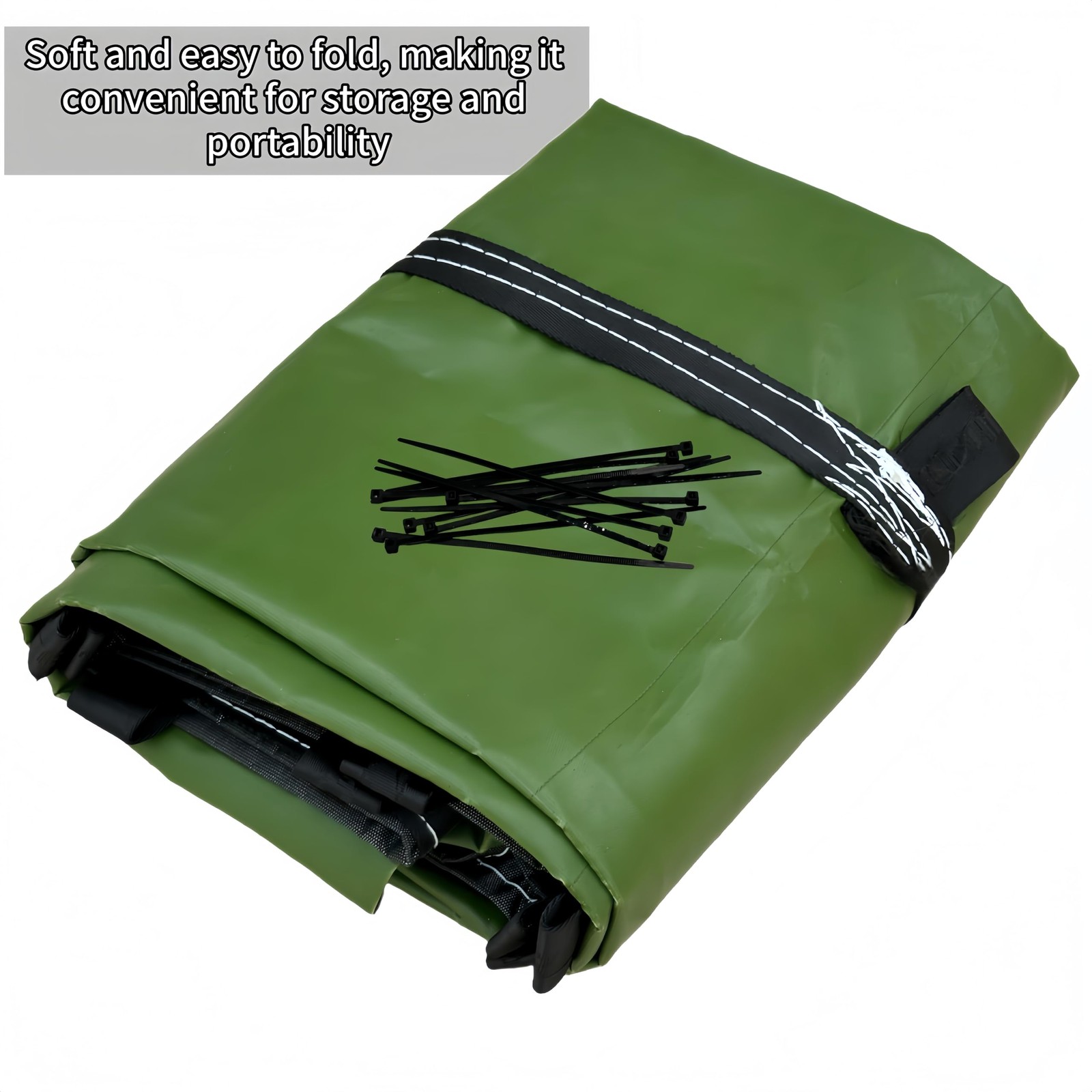 Owfccla Heavy-Duty 10Ft Construction Chute Section with 12 Olive Drab
