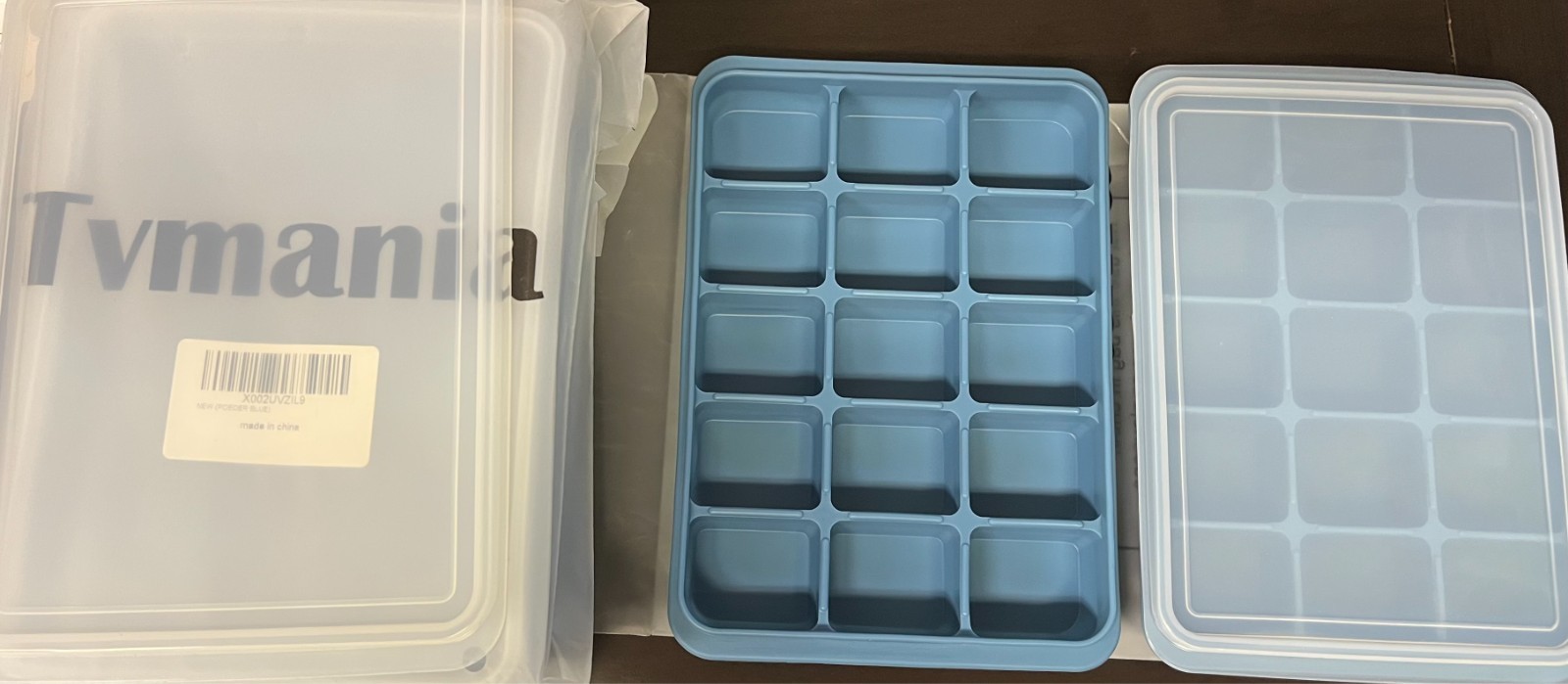 3 PCS Ice Cube Trays Set of 2, Easy Release 15 Flexible Silicone Ice Cube Molds