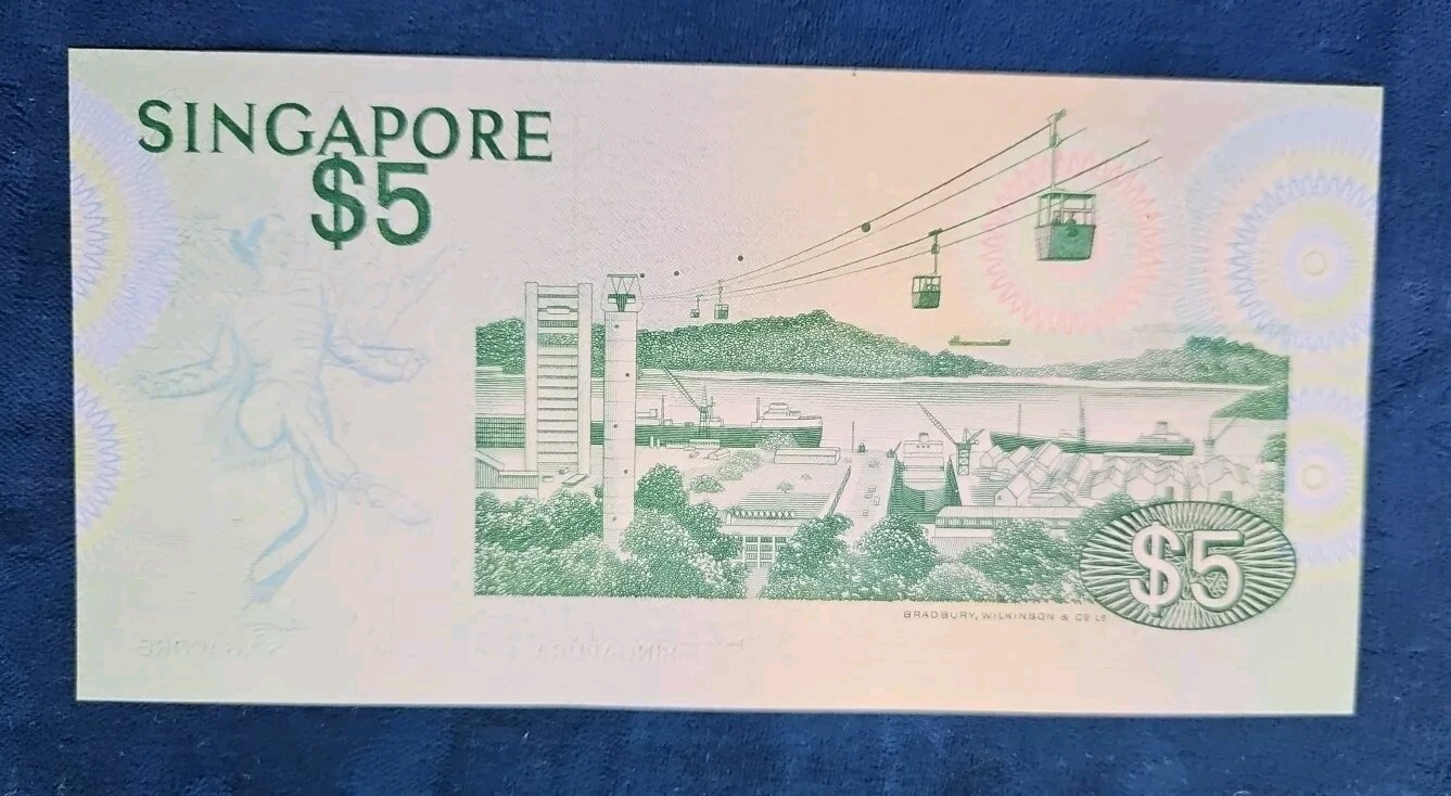 Singapore 5 Dollars 1976 P-10 UNC