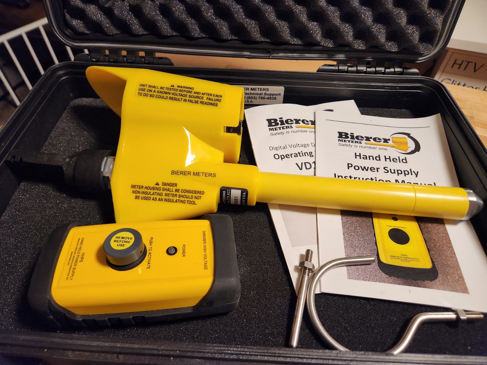 Bierer Meters High Voltage Detector VD1000P “0-999kV” Meter Made In USA