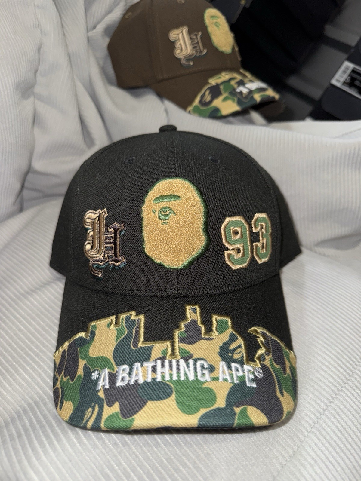 Bape x Jeff Hamilton Black Snapback Hat Cap ComplexCon Exclusive A Bathing Ape