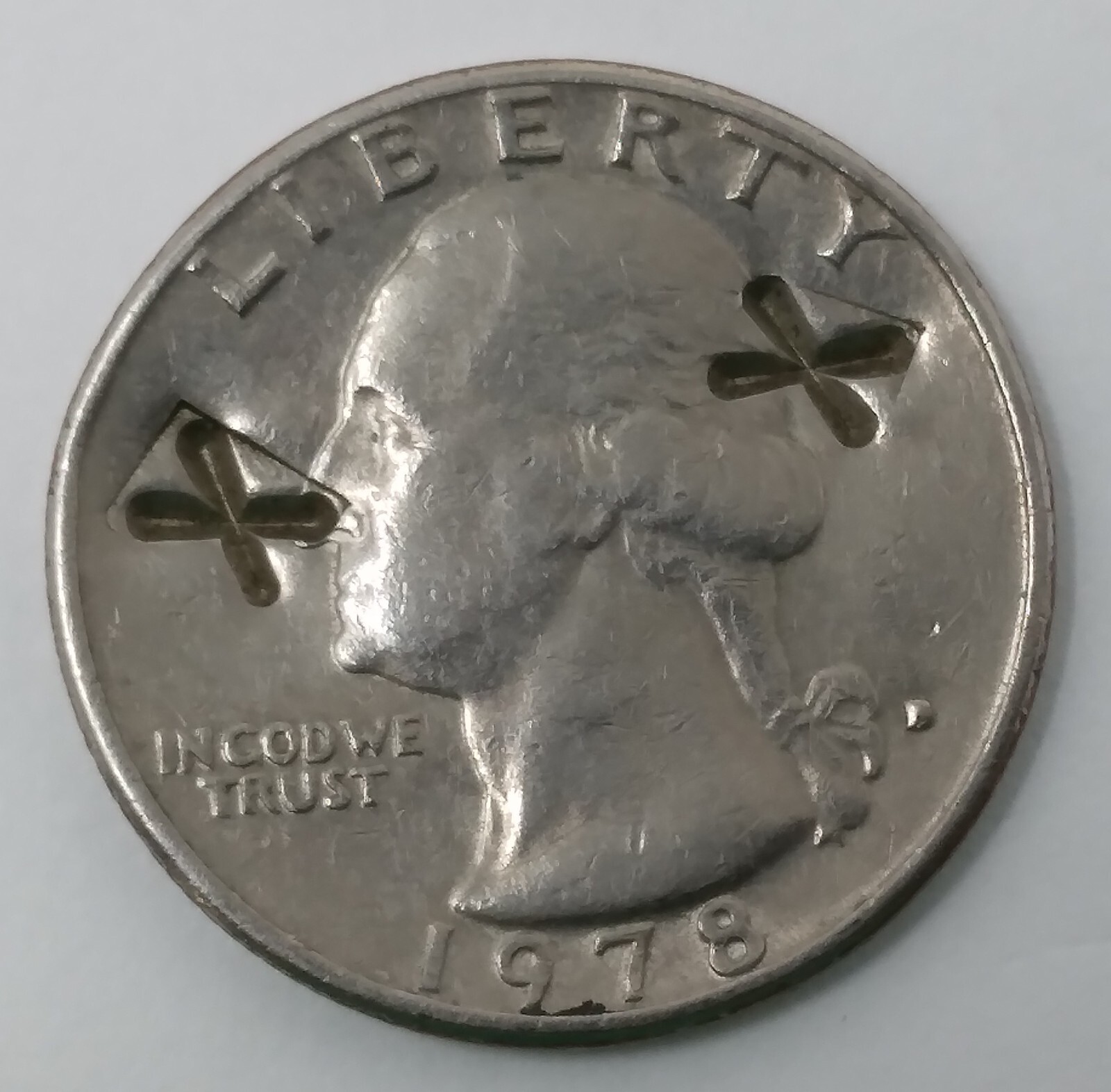 L@@k 1978 Counter Stamped xx Washington Quarter