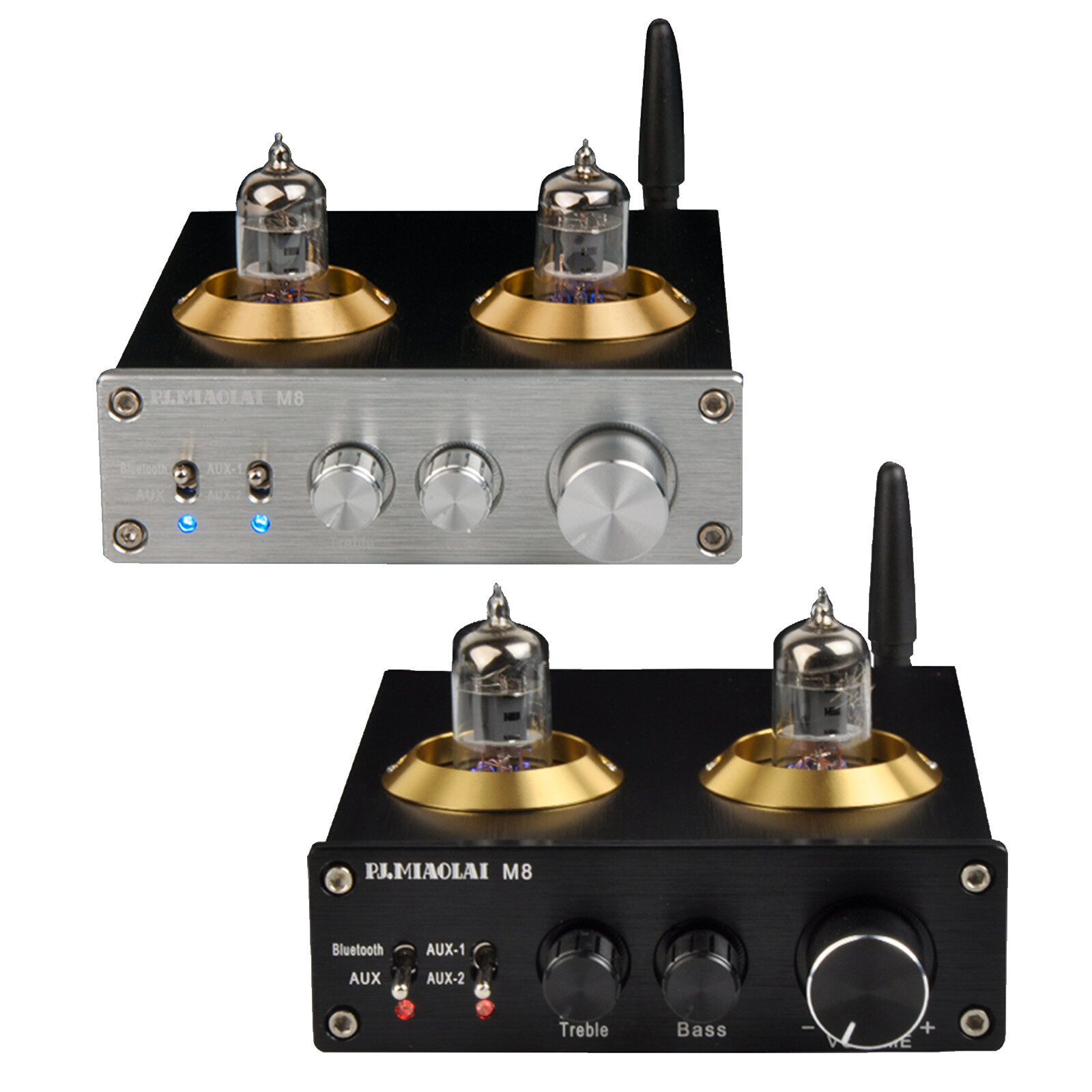 M8 HiFi Power Digital Amplifier Bluetooth 5.0 6k4 Electron Tube TPA3116 50-60HZ