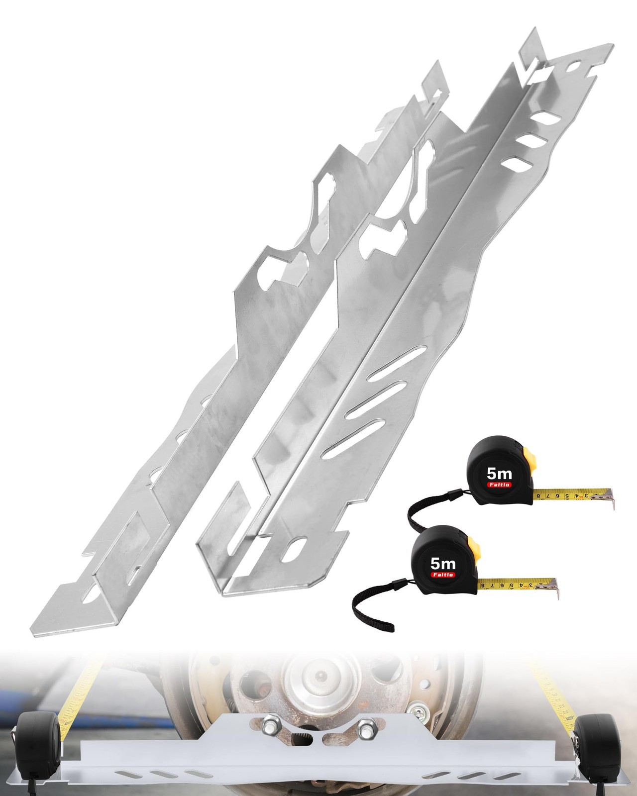 Wheel Alignment Tool Kit 2Pcs, Heavy Duty Toe Alignment Tool Plates... Fast Ship