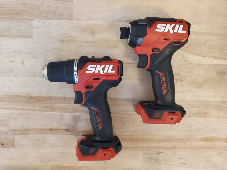 New Skil 12 Volt Brushless Impact Driver and Drill - Tool Only