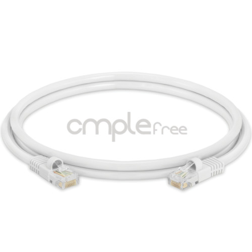 3x 5FT CAT5e Cable Ethernet Lan Network CAT5 RJ45 Patch Cord Internet White NEW