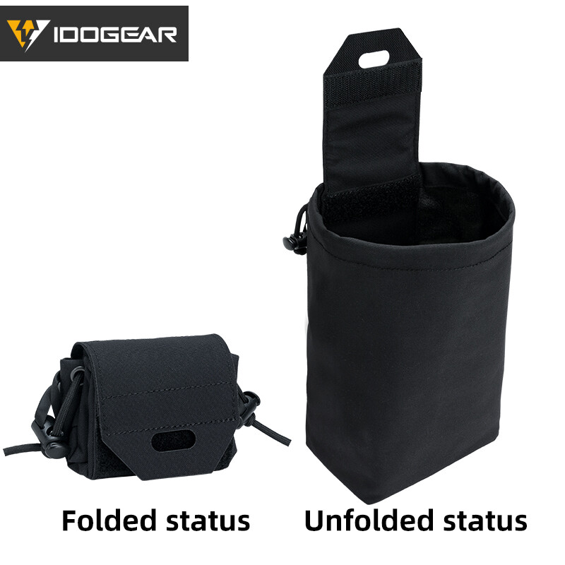 IDOGEAR Tactical Foldable Recycling Bag Dump Pouch MOLLE Drop Pouch Mini Hunting
