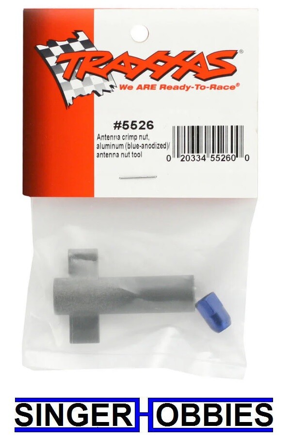 Traxxas 5526 NUT ANTENNA CRIMP NUT BLUE NEW IN PACKAGE TRA5526 TRA1