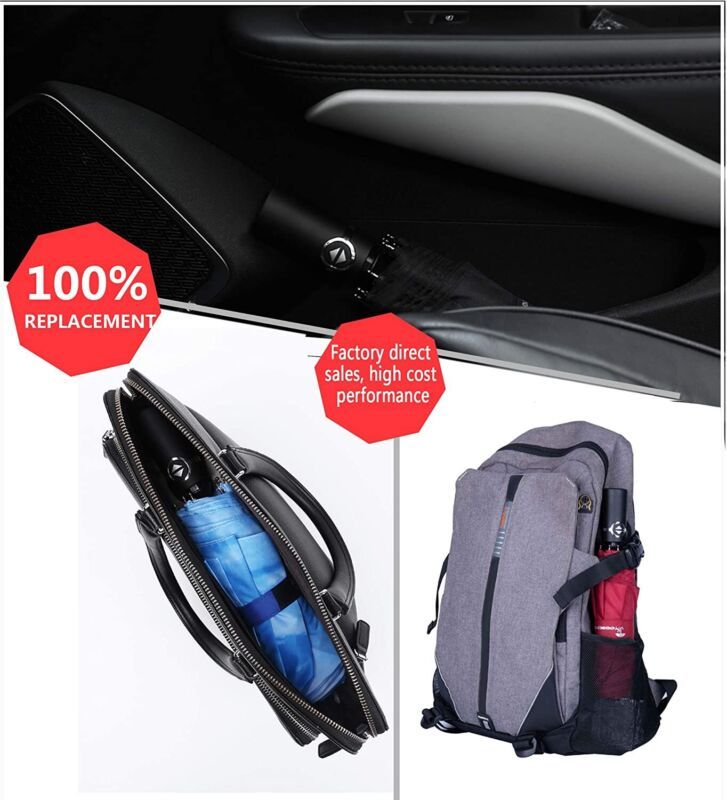 SY COMPACT Travel umbrella Automatic Windproof 42 Inches, black
