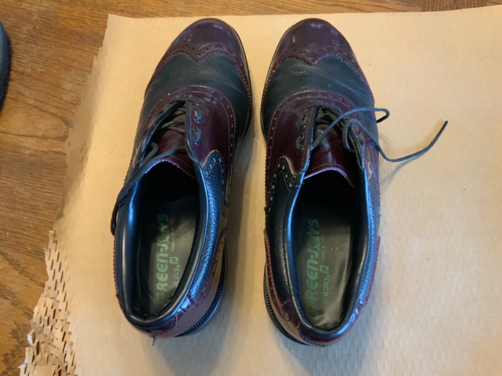 Footjoy, Greenjoy Wingtip Golf Shoes 9M