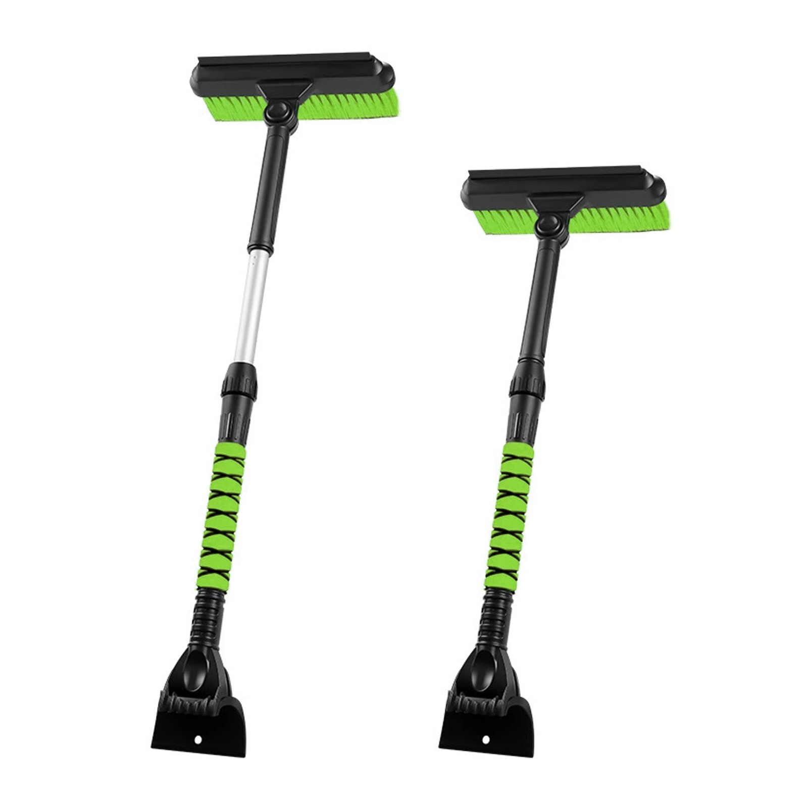 Extendable Snow Brush With Reinforced Pivot Head For Heavy Snow Removal UVME