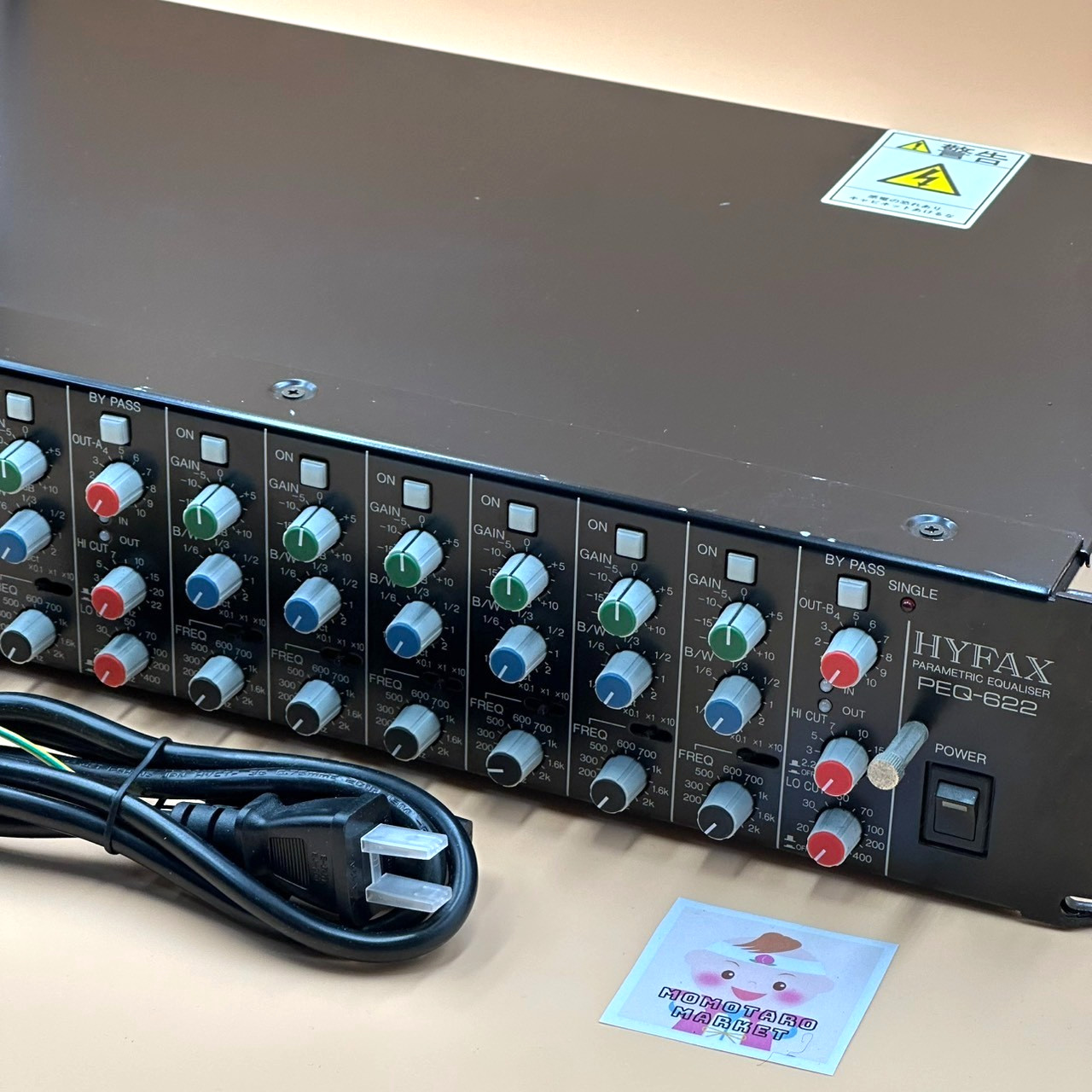 HYFAX PEQ-622 Parametric Equalizer 6 Channel Rack Mount Audio Processor Japan
