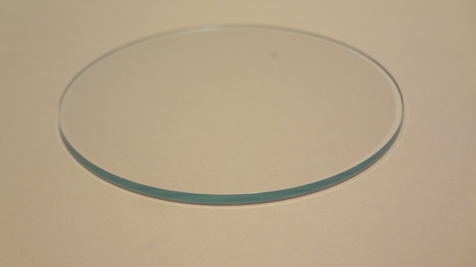 CLEAR GLASS MICROSCOPE  STAGE PLATE 78MM DIAM X 2MM THICK **NEW**