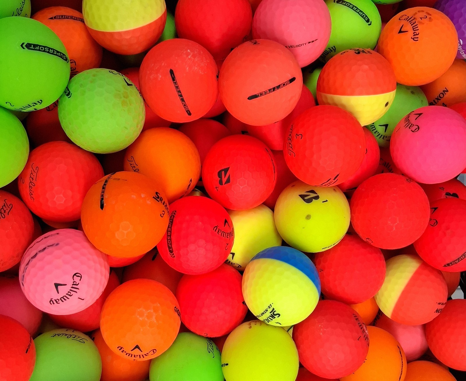 3 Dozen Matte Finish Golf Balls - Mystery Mix - 2A
