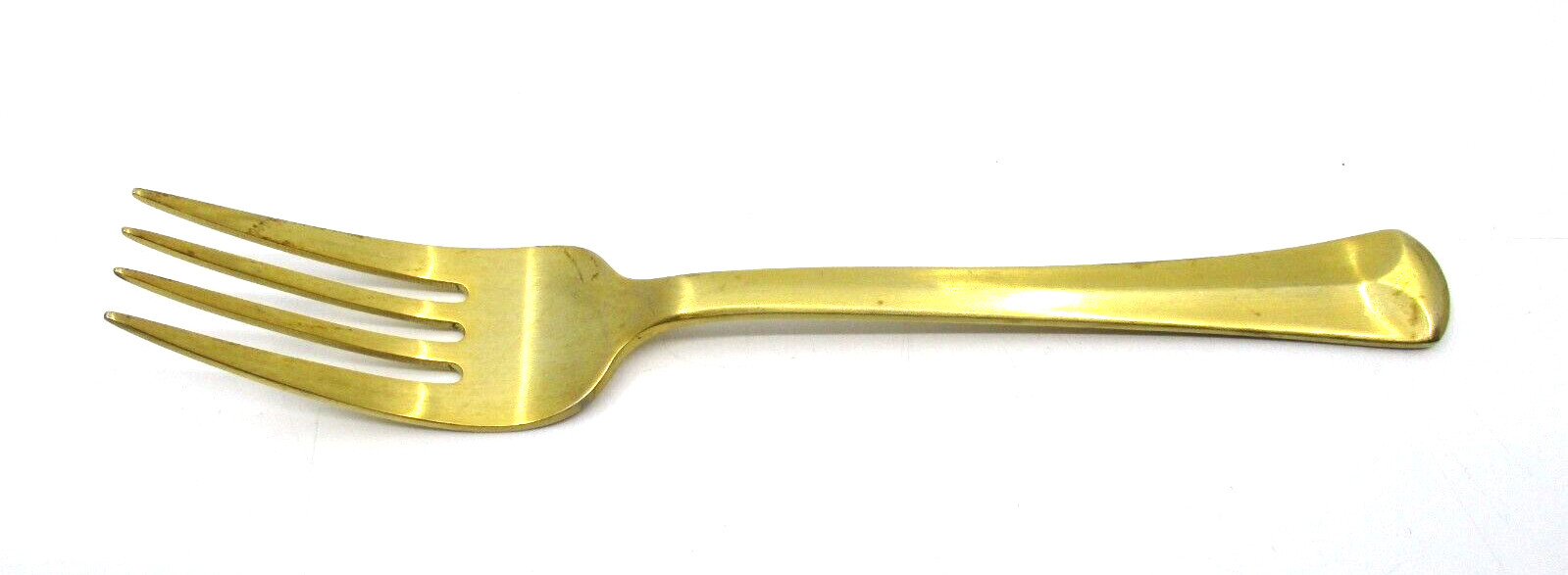 REED BARTON STAINLESS BAGUETTE MATTE GOLD SALAD FORK   - 7 1/8"    04B
