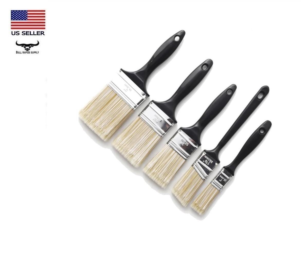 Linzer Good 5 Piece Polyester Paint Brush Set (1, 2, 2.5, 3" Flat & 1.5" Angle)