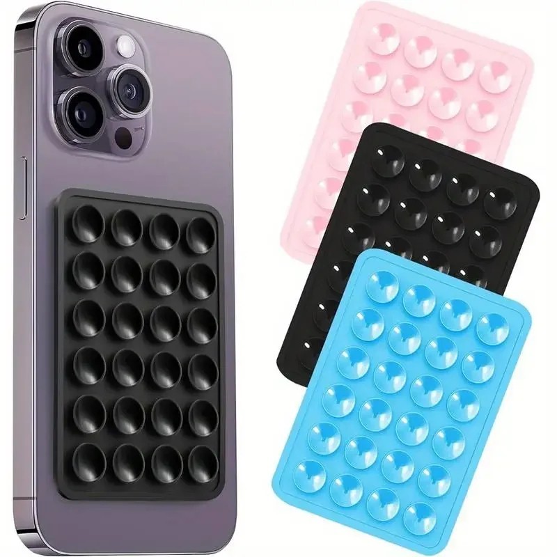 Silicone Suction Phone Holder Anti Slip Wall Mount Stand Case Sticker,,