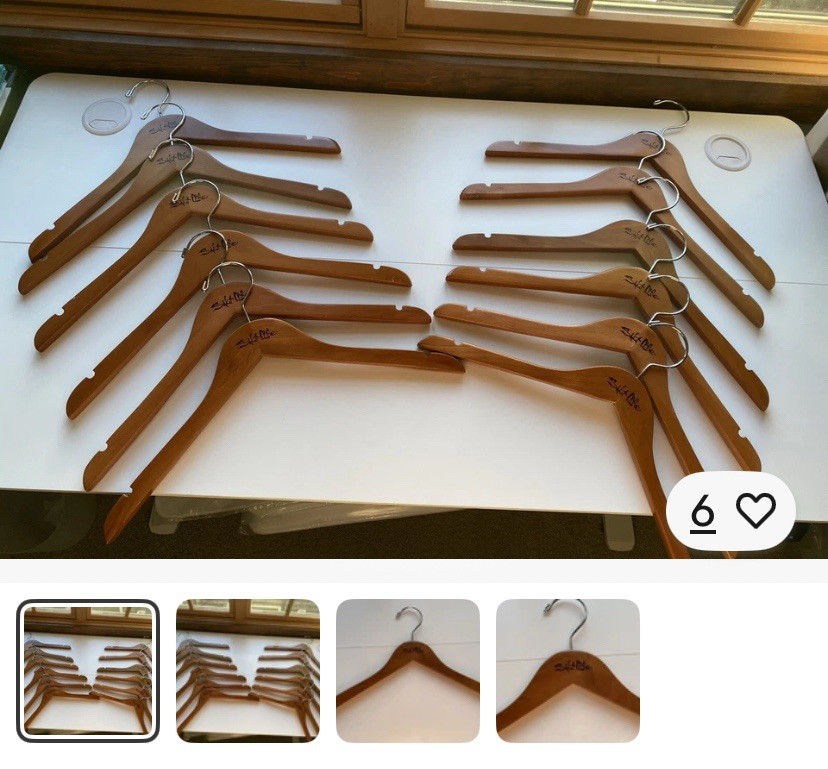 Lot Of 60 Salt Life Wood Shirt Hangers