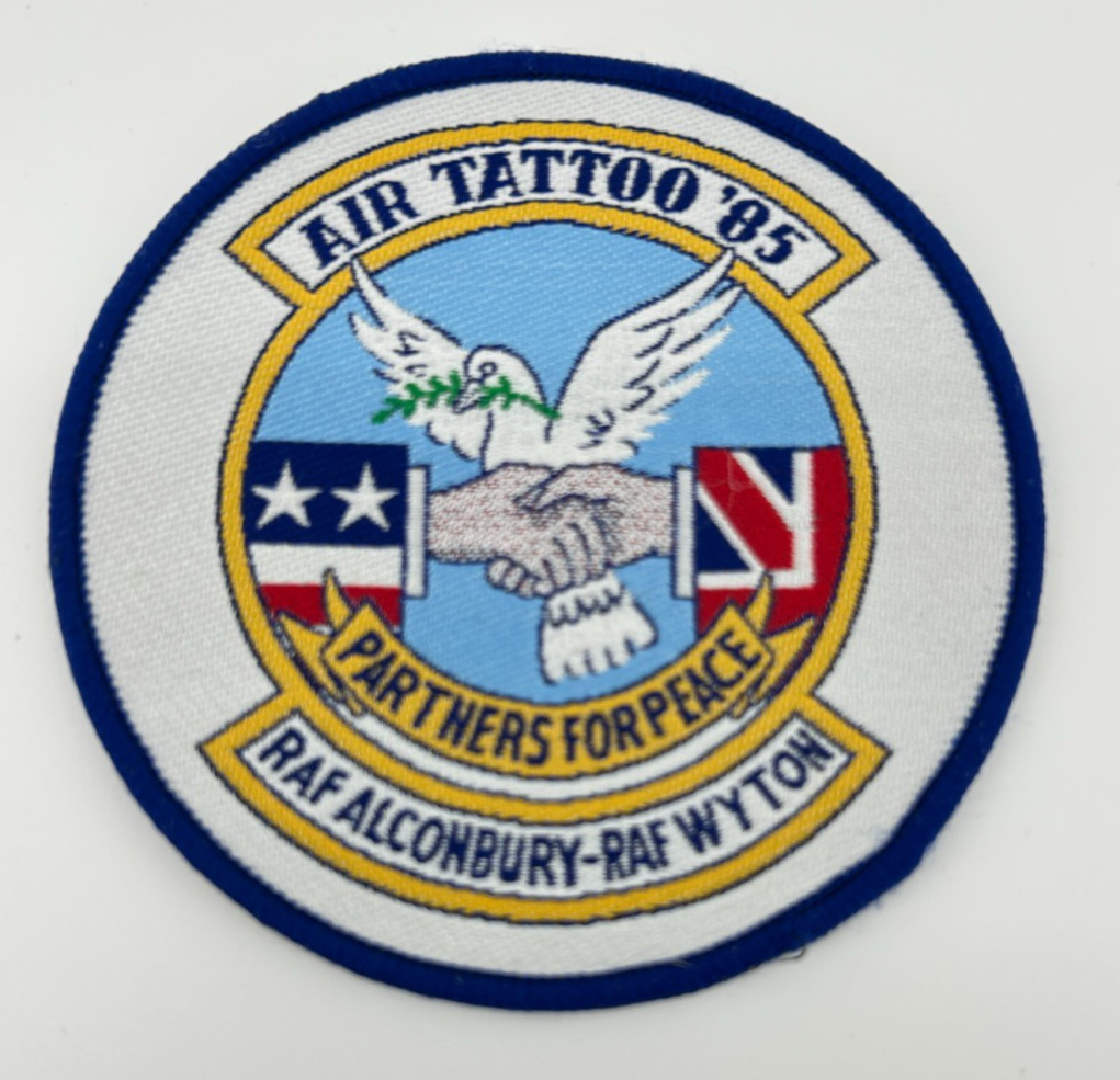 USAF Royal International Air Tatoo Patch 1985 RAF Alconbury - RAG Wyton England