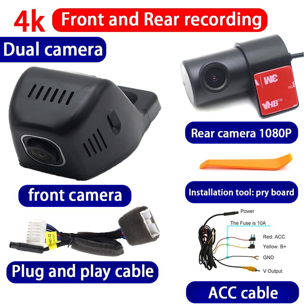 4K 2160P Wifi DVR Dash Cam Camera for Nissan Rogue Sport Qashqai J11 2013-2021