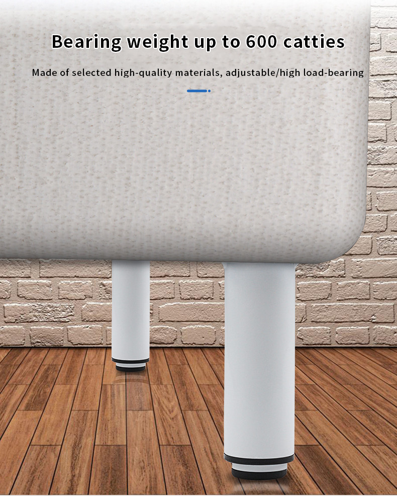 4Pack Metal Adjustable Furniture Legs Heavy Duty 7’’-16.5’’ White or Black