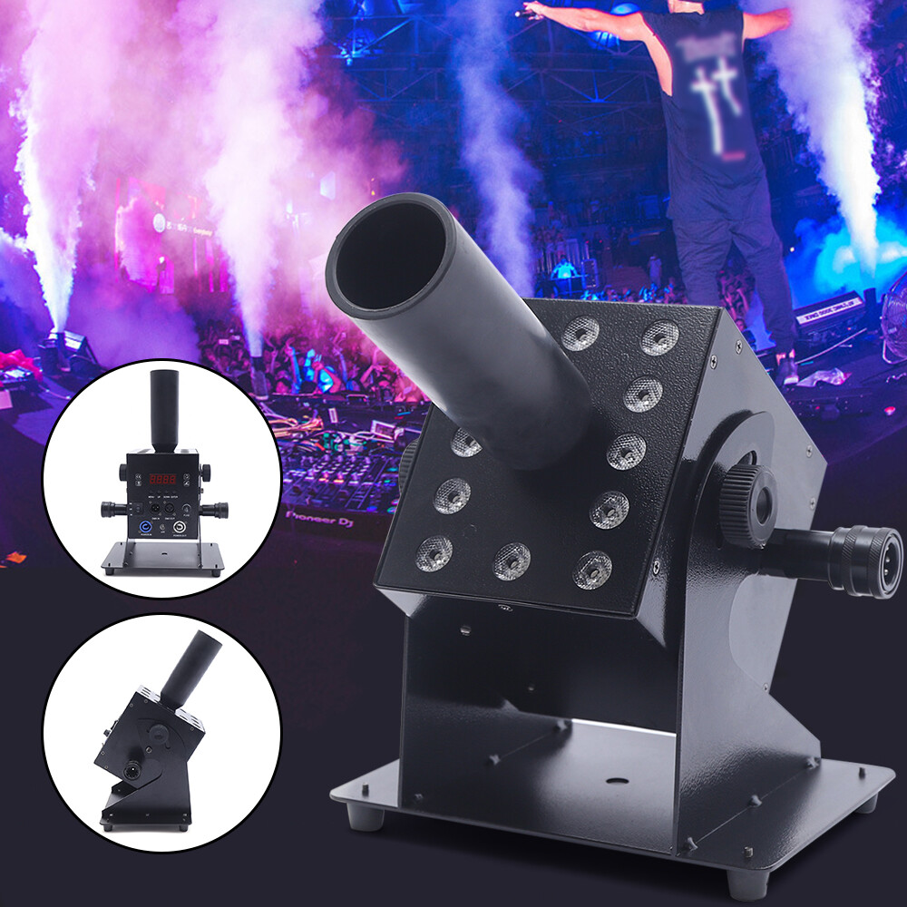 LED CO2 Cannon Machine 250W Party DMX Control CO2 Jet RGB Co2 Cryo With 5m Hose