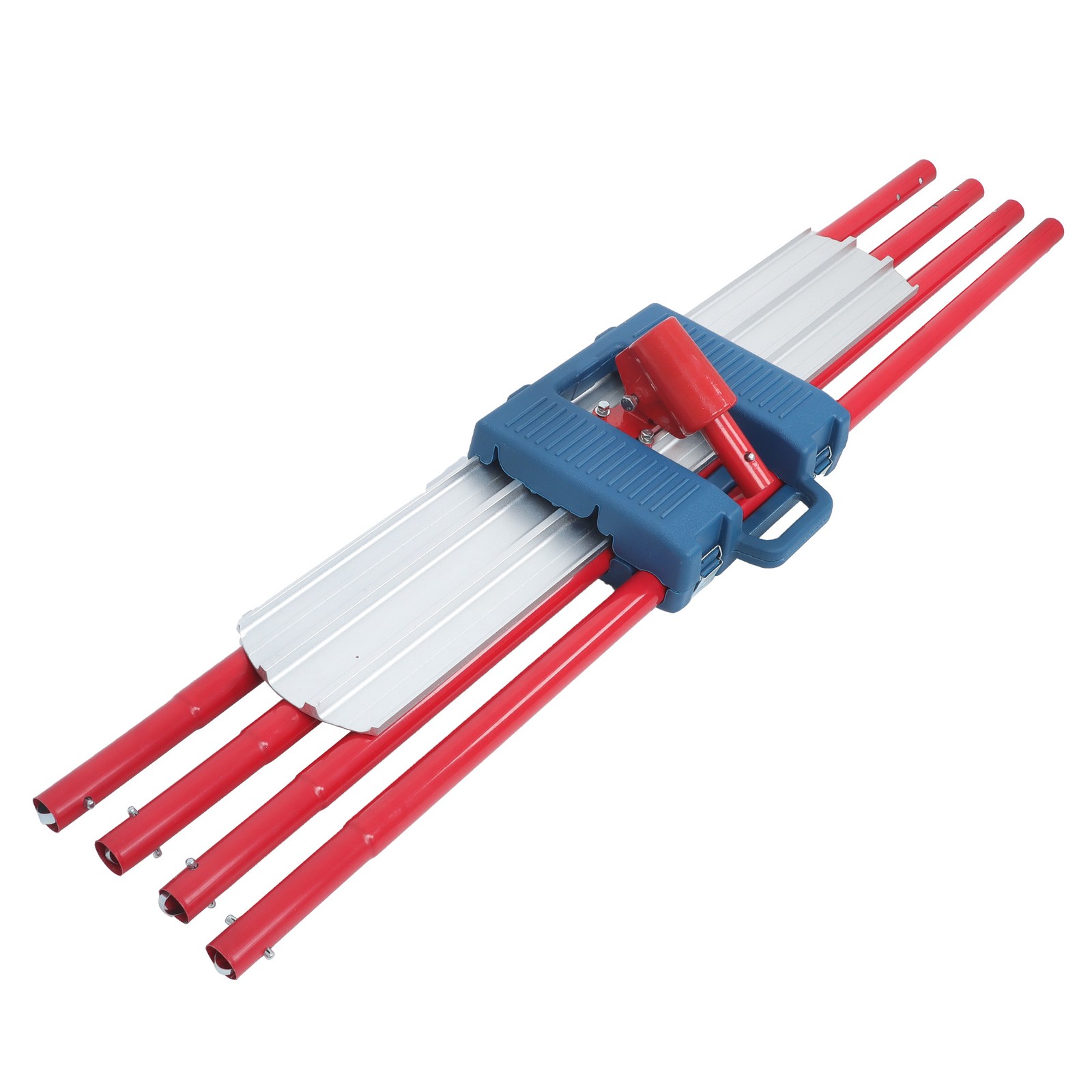 Large Red 48 X 8 " Concrete Bull Float With 4 Rods For Storage Box