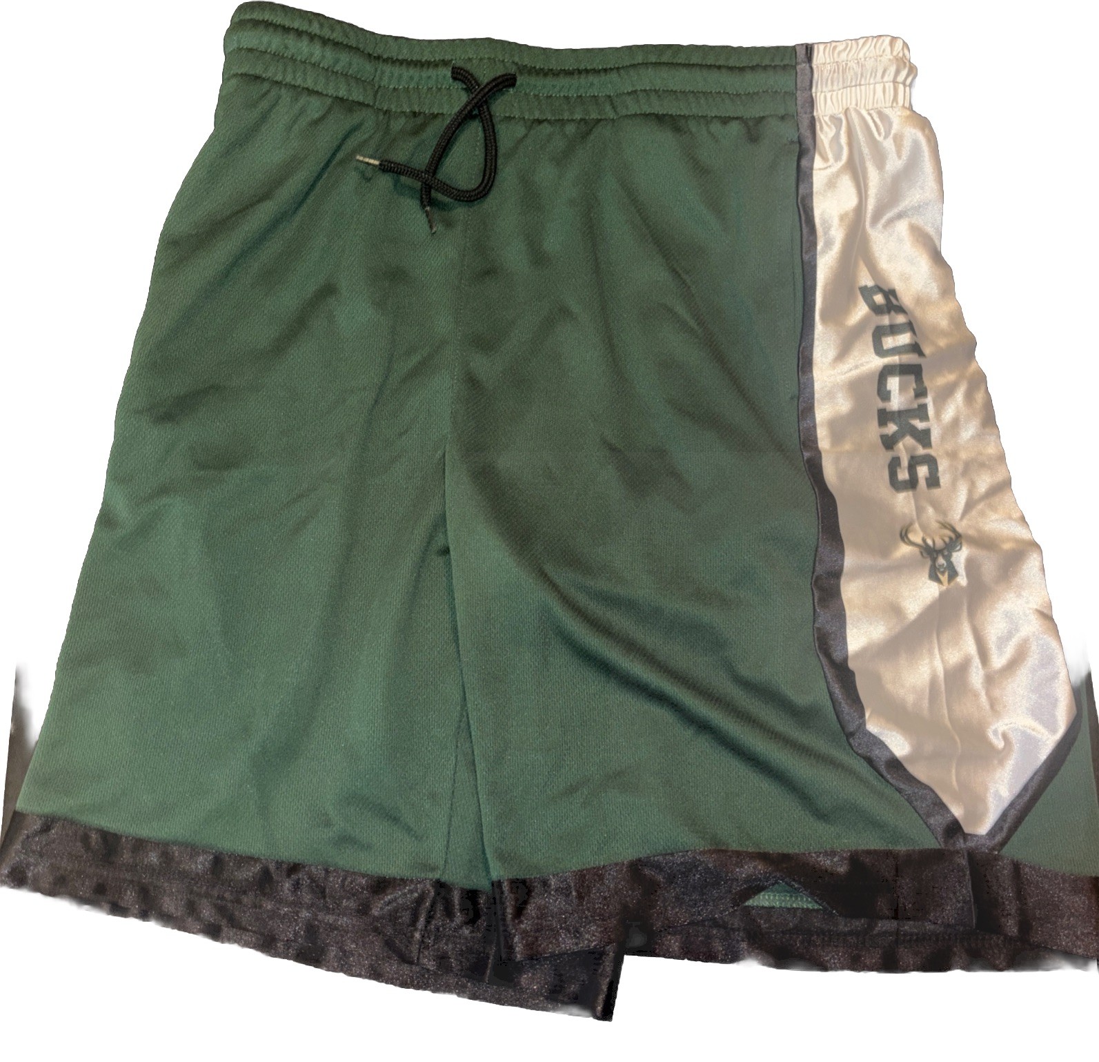 MILWAUKEE BUCKS NBA BRAND KING COURT PLAYER OG FIT BASKETBALL SHORTS MENS XL