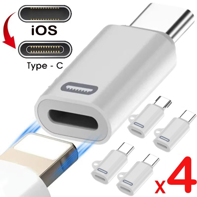 Type C Male to 8 Pin Female Adapter Converter For iPhone 16 15 Android Cellphone