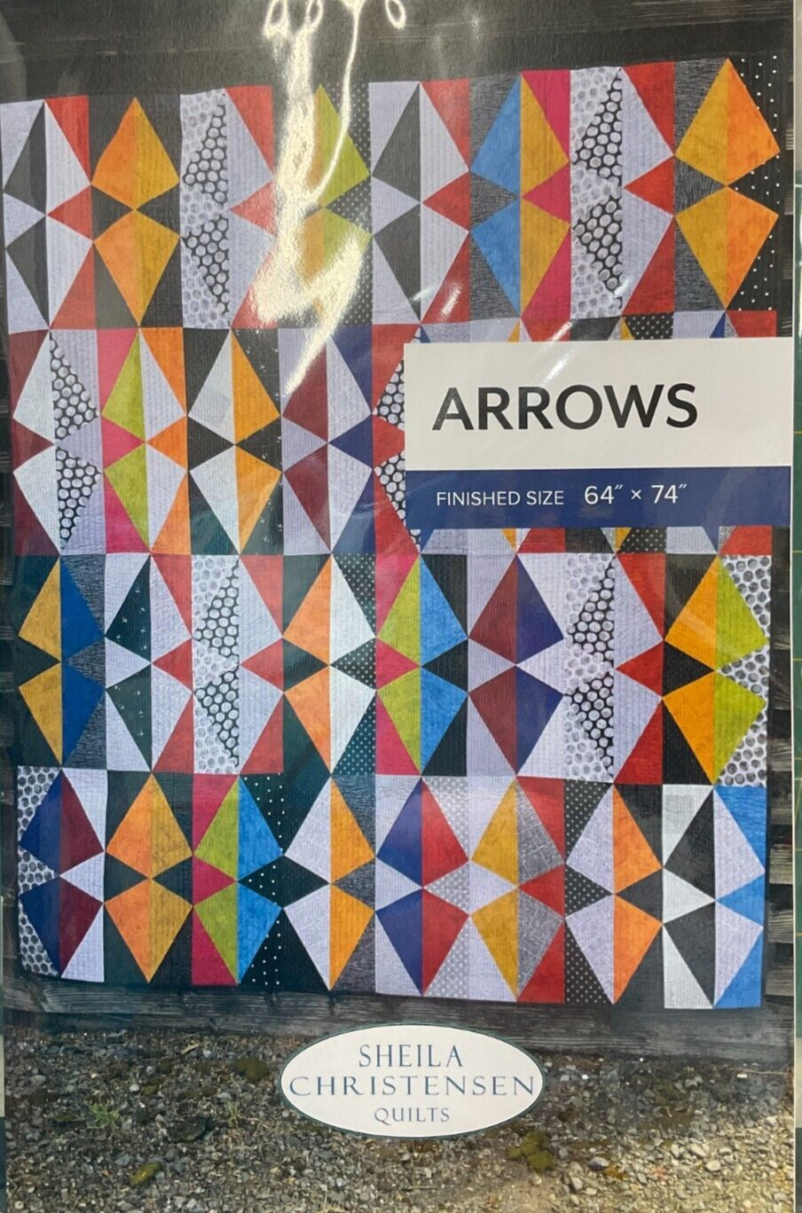 SHEILA CHRISTENSEN QUILTS - ARROWS QUILT PATTERN, 64" x 74"