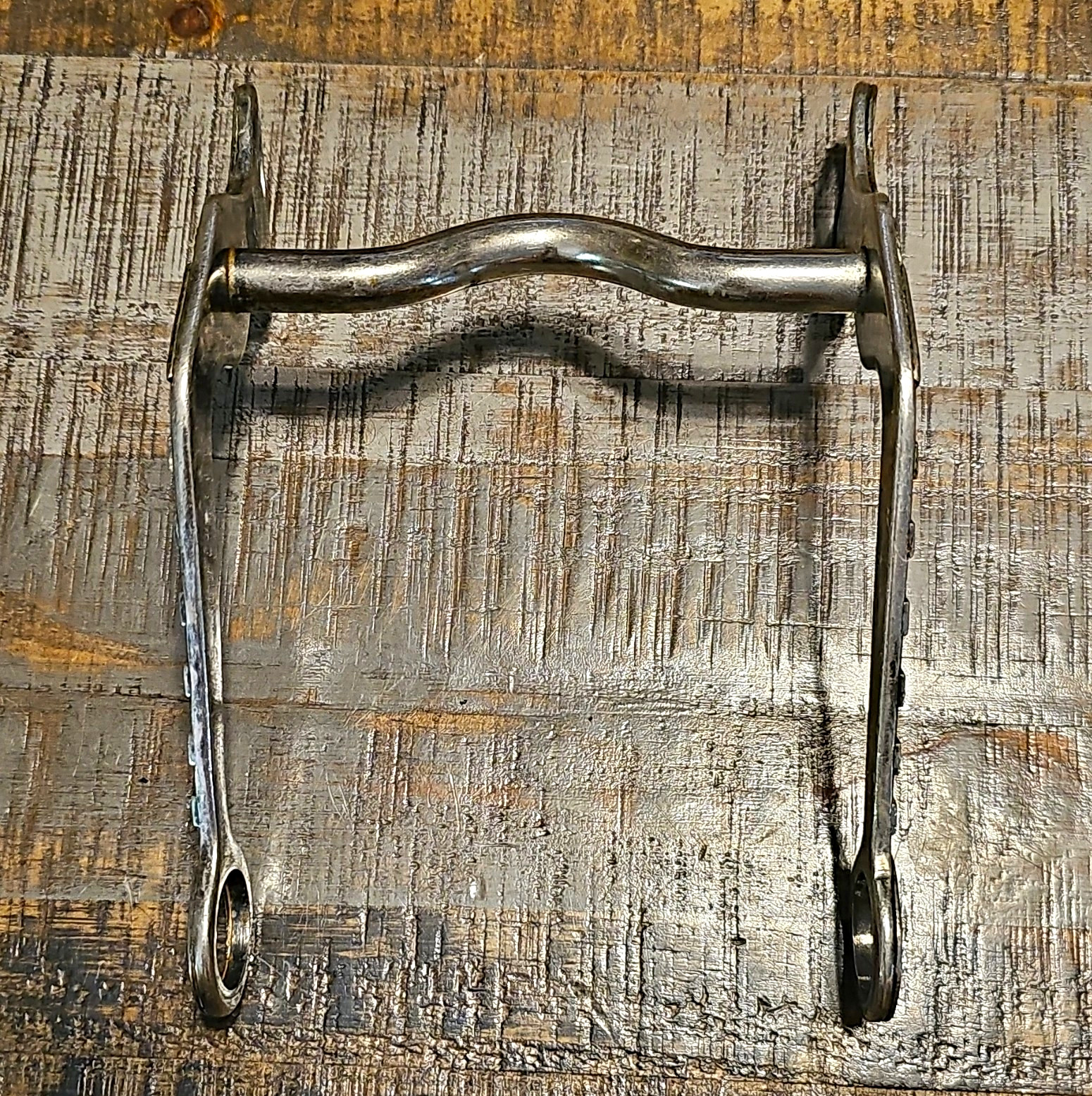 Swept Back Grazing Engraved Silver Bit