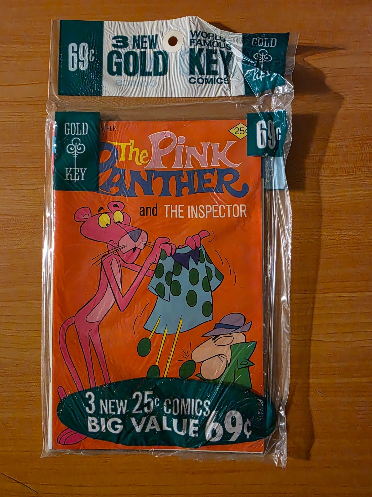 Gold Key 3 Pack SEALED Fat Albert #9 Pink Panther #29 Loony Tunes #4 ~NM~ 1975