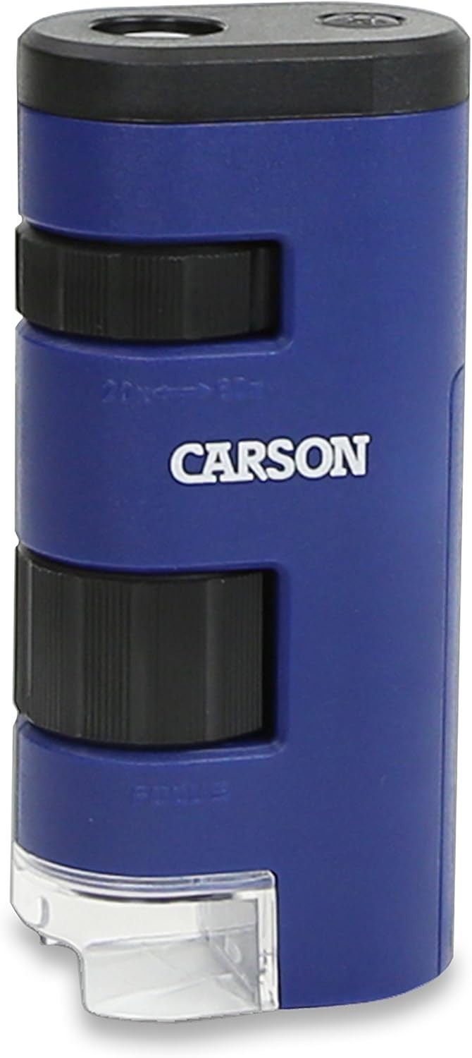 Handheld 20x-60x LED Microscope - Ideal STEM Learning Tool for Exploration