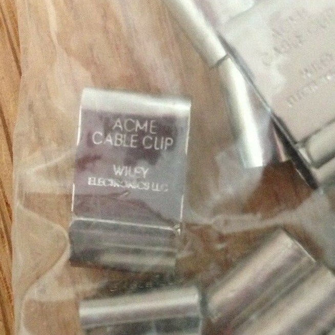 10 PCS Wiley Electronics Acme Cable Clip NEW