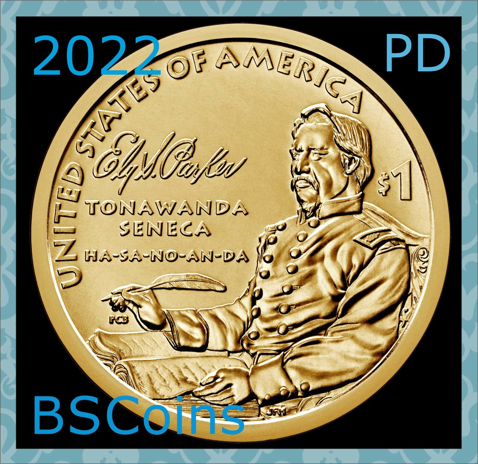 2022 P&D Native American Sacagawea Ely S Parker Dollar - 2 Coins - Ship TODAY!!