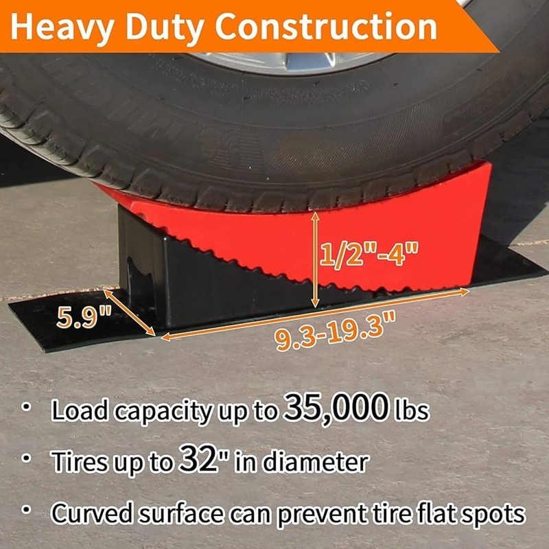 Heavy Duty RV Leveling Blocks Non-Slip Design Tandem Trailers 35K lb Capacity US