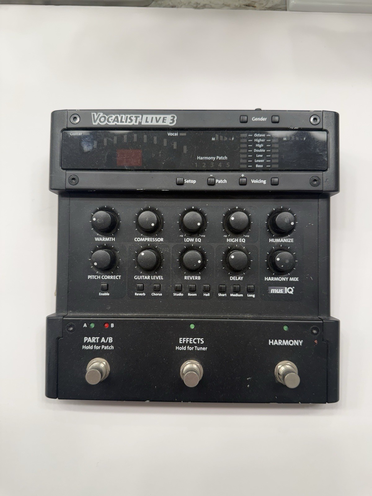 Digitech Vocalist Live 3 Vocal Multi Effects Processor Pedal + Power Supply