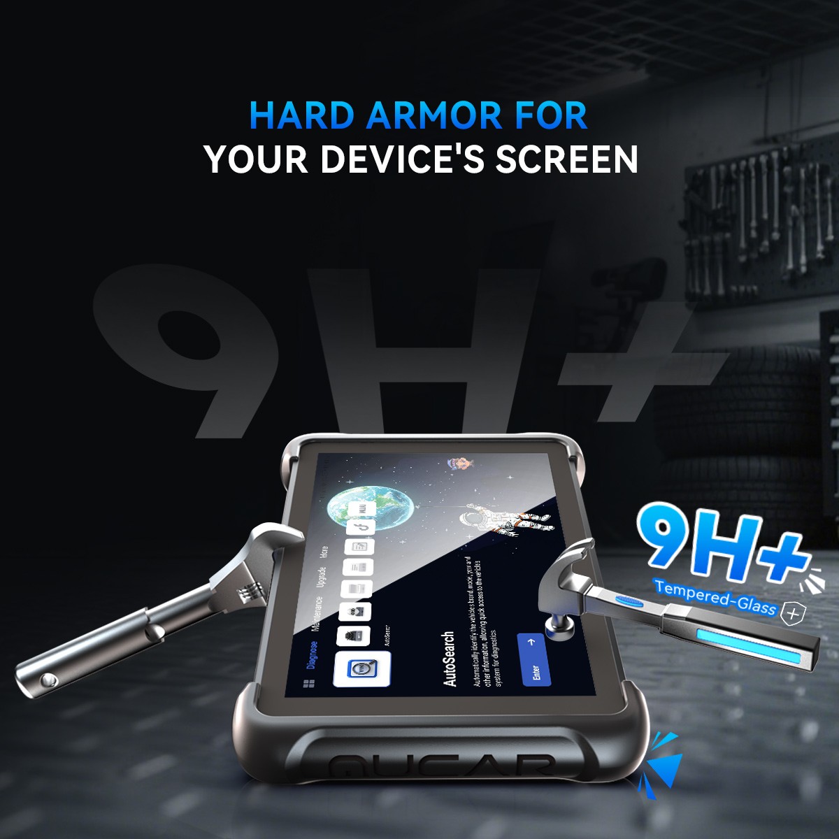 9H Hardness Tempered Glass 8in Screen Protector For Thinkscan 689BT 689 Scanner