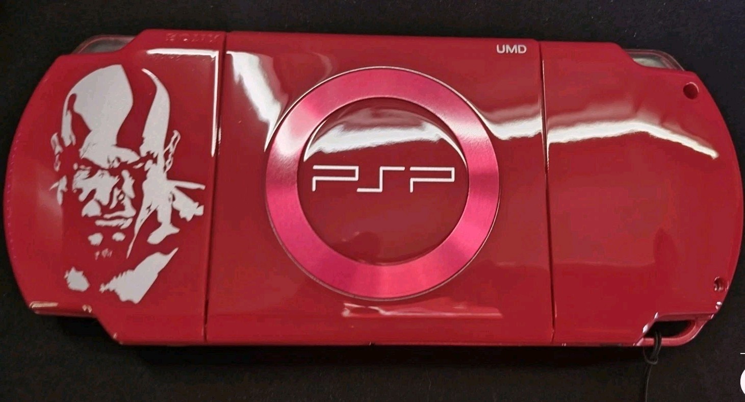 Sony PSP 2001 God Of War Edition - PRISTINE W/ 3 Original Umds & ETC READ