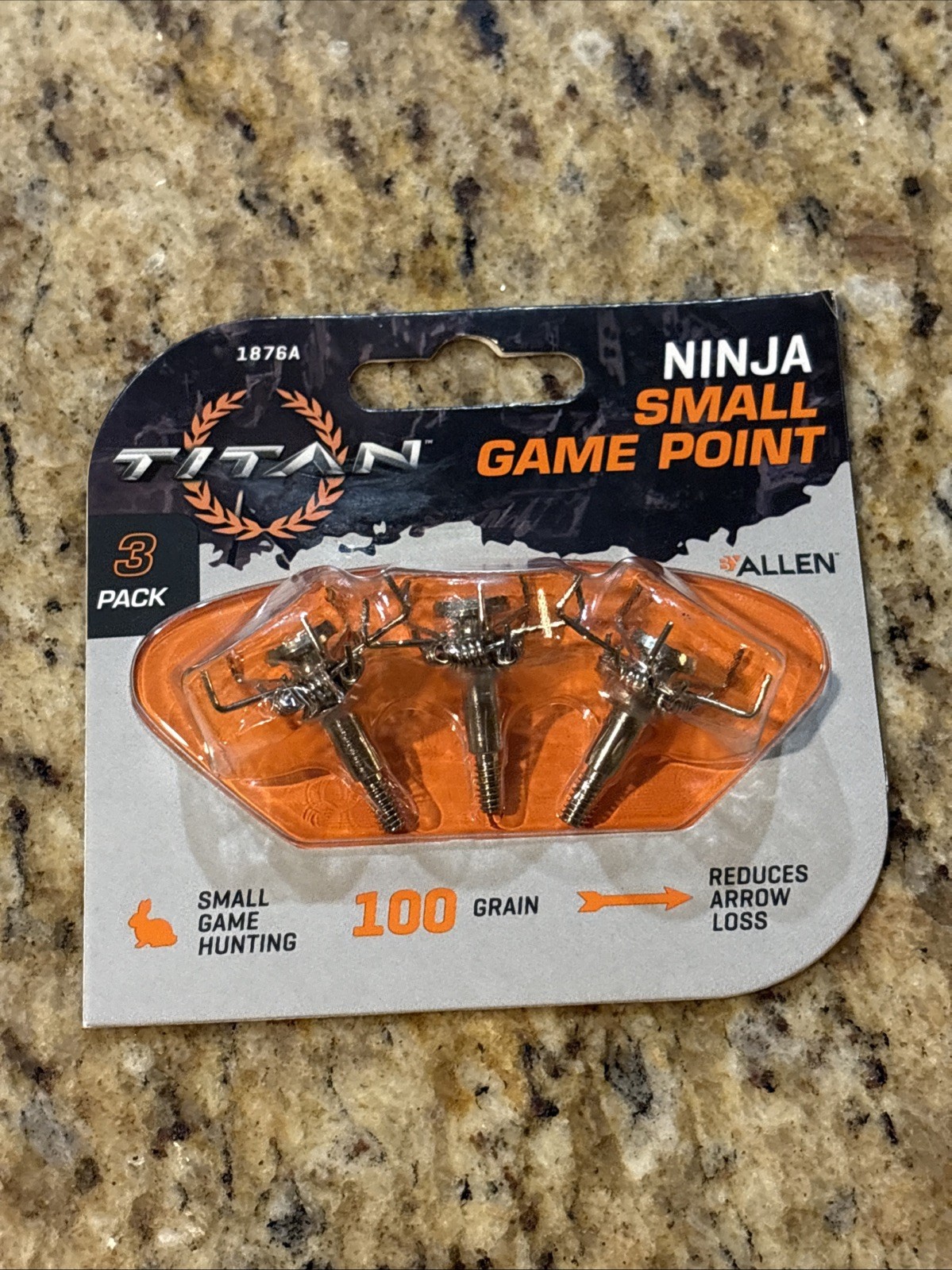 Titan Ninja Small Game Point 3-Pack 100 Grain New Sealed