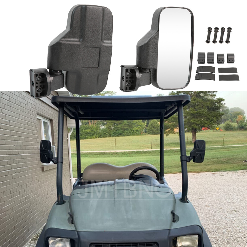360° Adjustable UTV Rear View Side Mirrors Set For ClubCar Carryall 1500 2014-22