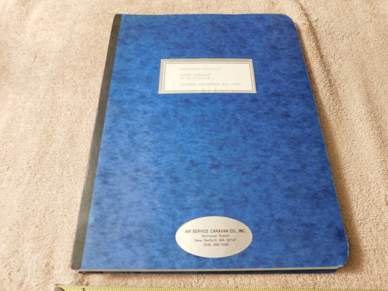 Fairchild Models UC-61A 61 K British Models Argus II & III Parts Catalog Reprint