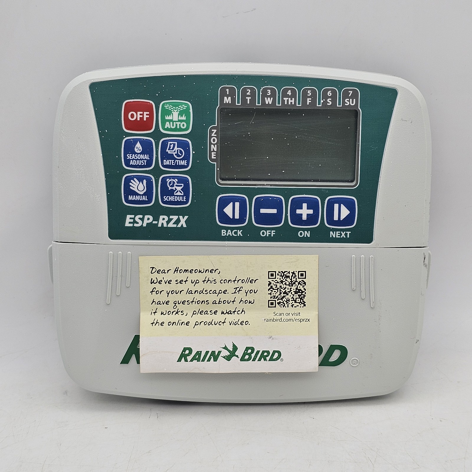 Esp-rzx 4 Zone Outdoor Rainbird Controller Sprinkler Control Lawn Watering