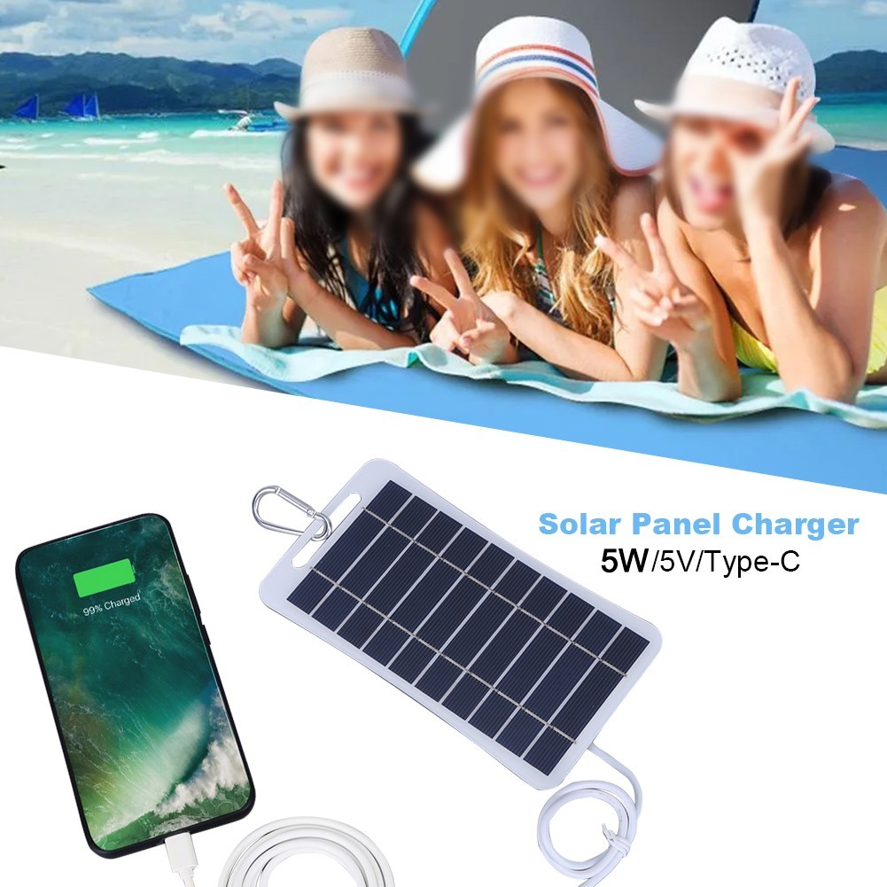 for Outdoor Use Mobile Phone Power Bank 5W Solar Panel Versatile Application