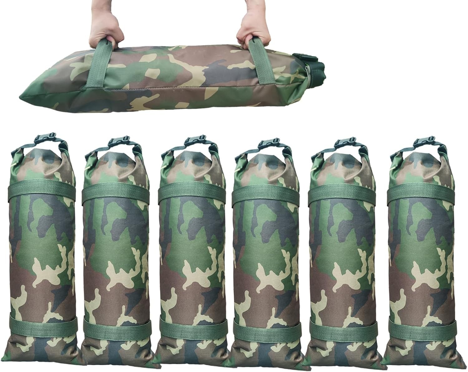 Flood Barrier Sand Bags Camouflage Canvas Flood Protection Sandbags & Reusable W