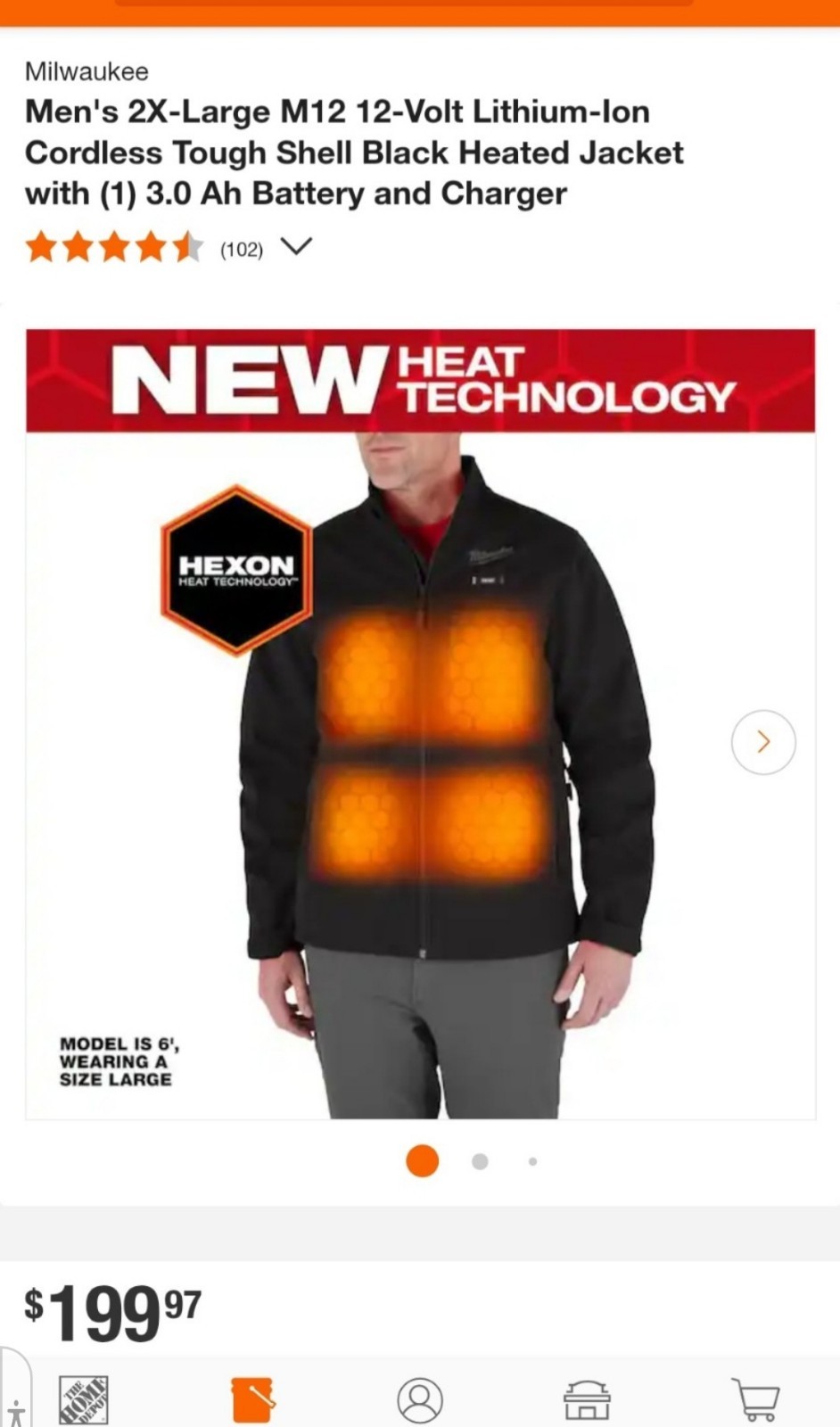⭐️NEW 2024 HEXON⭐️ Milwaukee M12 TOUGHSHELL 2XL Black Heated Jacket Kit M100B-21