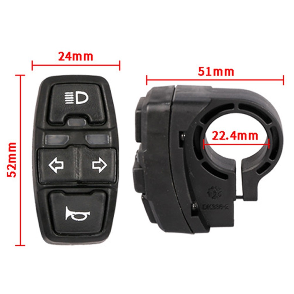 User Friendly Motorcycle Handlebar Switch for Headlight and Turn Signal