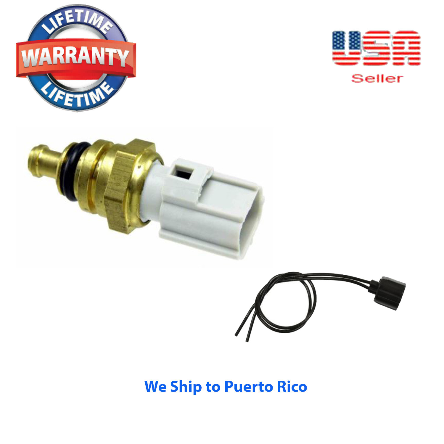Coolant Temperature Sender /Sensor with connector Fit:Ford Lincoln Mazda Mercury