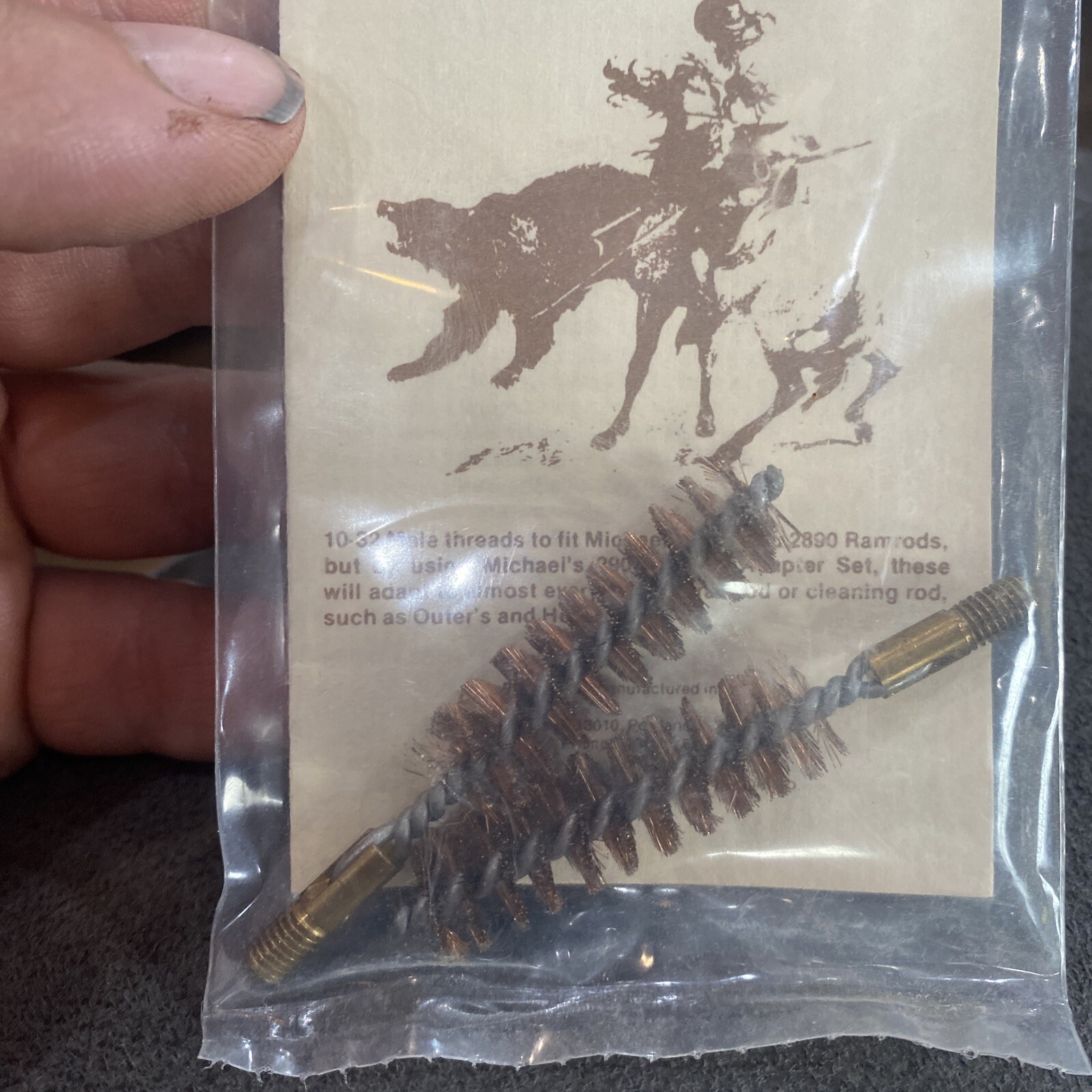 Set of 2 Uncle Mike's 45Cal. Muzzle Loader Cleanng Brushes - NOS